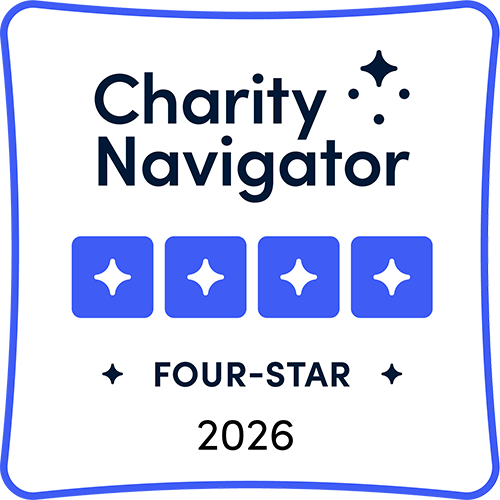 Charity Navigator four-star rating for 2026